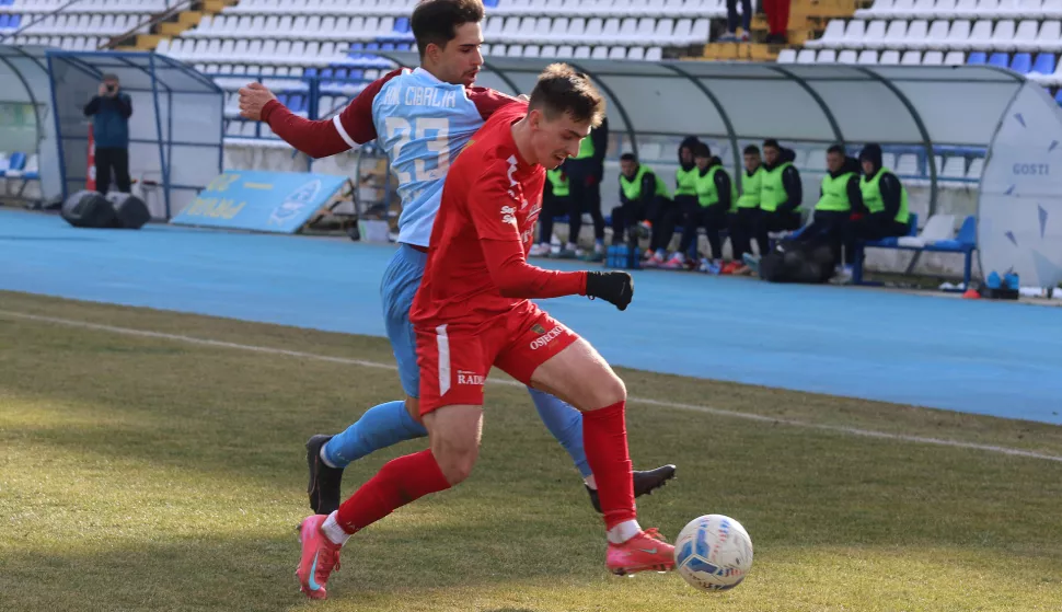 Osijek, 18. 02. 2025, Stadion Gradsski vrt, nogomet, Zrinski Osječko 1664 - Cibalija, SuperSport Prva liga.snimio GOJKO MITIĆ