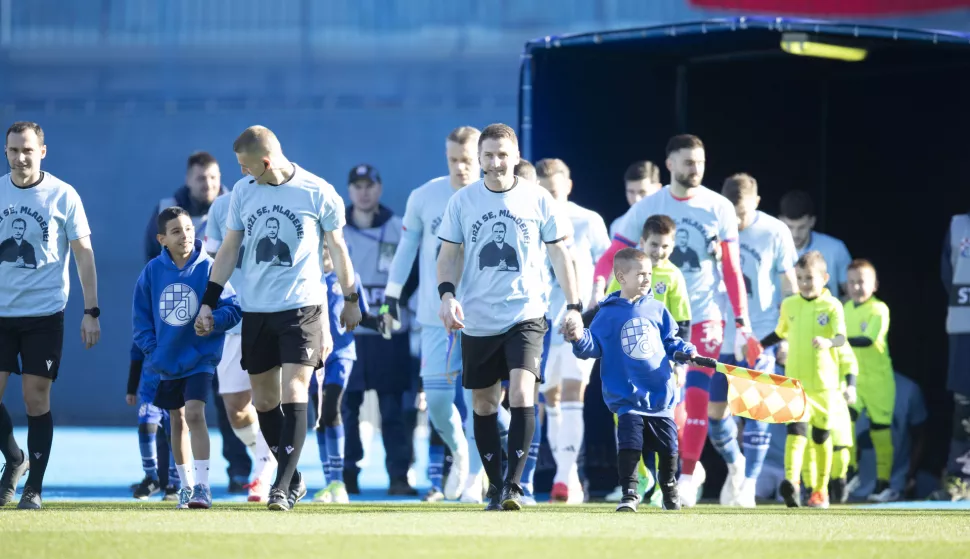Zagreb, 02.03.2025 - Utakmica 24. kola HNL-a Dinamo - Hajduk. Na fotografiji xxxxx.foto HINA/ Daniel KASAP/ dk
