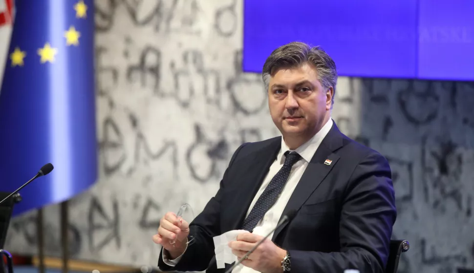 Zagreb, 27.02.2025 - Sjednica Vlade RH. Na fotografiji predsjednik Vlade RH Andrej Plenković.foto HINA/ Denis CERIĆ /dc