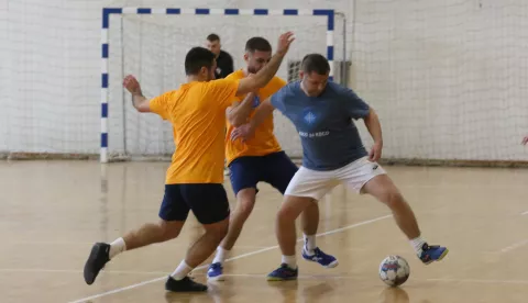 Osijek, 01. 03. 2025, Sportska dvorana Zrinjevac. 25. malonogometni turnir djelatnika KBC Osijek.snimio GOJKO MITIĆ