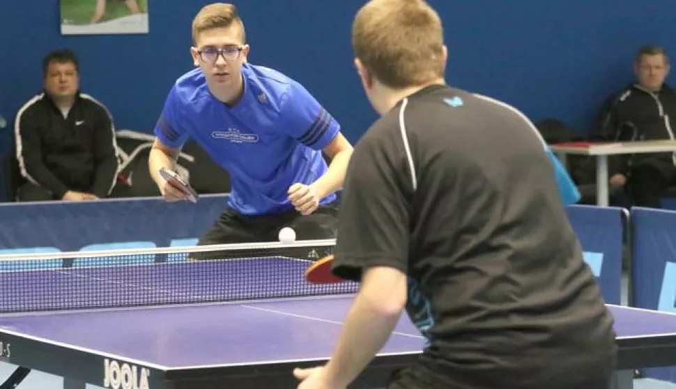 OSIJEK, 11. 02. 2017, DVORANA GRADSKI VRT. PINGIĆ. STOLNO TENISKA DVORANA, STOLNI TENIS. VODOVOD OSIJEK - IDEA ELJEZNIČAR (VARADIN). SUPER LIGA MUKI.snimio GOJKO MITIĆ