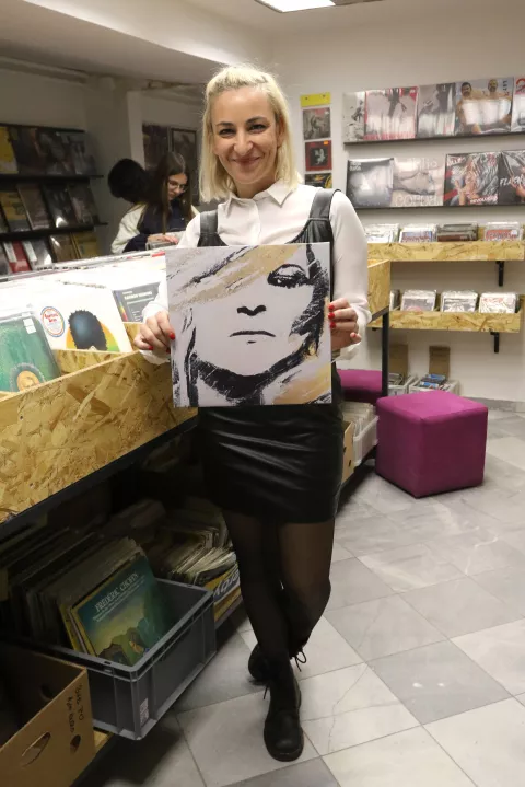 Osijek, 07. 03. 2025, Posebno događanje povodom izlaska albuma INSOLATE - FULL DISCLOSURE, u prostoru Vinyl Mania Shopa Osijek. Gornodravska obala 90c. Insolate - Sunčica Barišić.snimio GOJKO MITIĆ