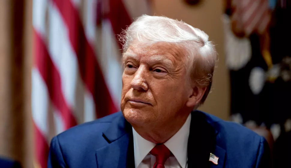 epa11926045 US President Donald Trump attends a cabinet meeting at the White House in Washington, DC, USA, 26 February 2025. EPA/AL DRAGO/POOL