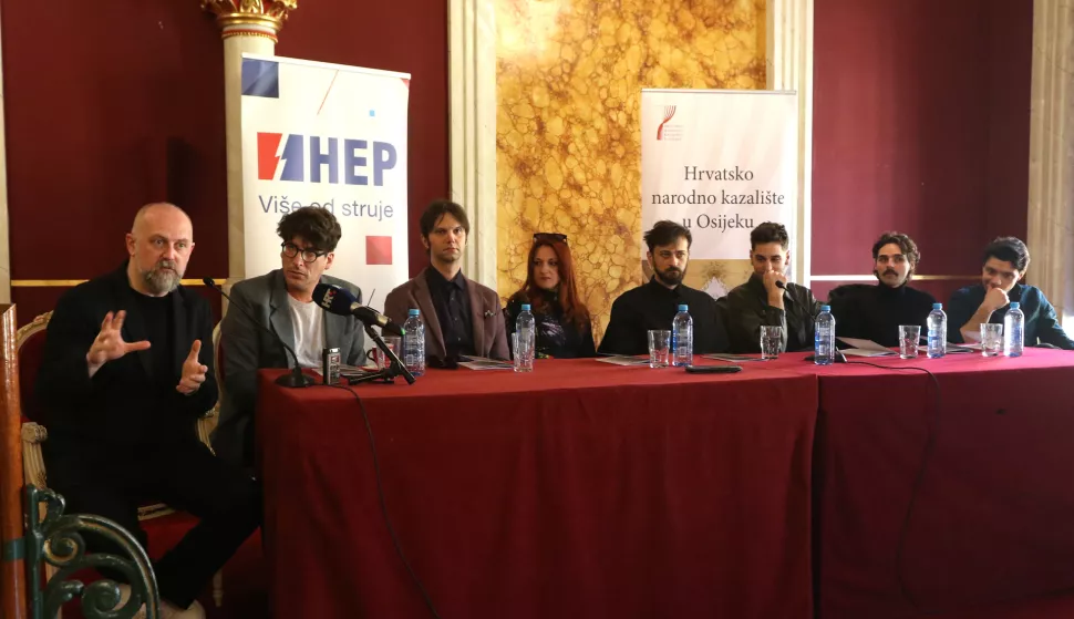 Osijek, 05. 03. 2025, HNK, Osijek, svečani foaje, press povodom premijere "Gospodara muha, po romanu Williama Godinga.snimio GOJKO MITIĆ