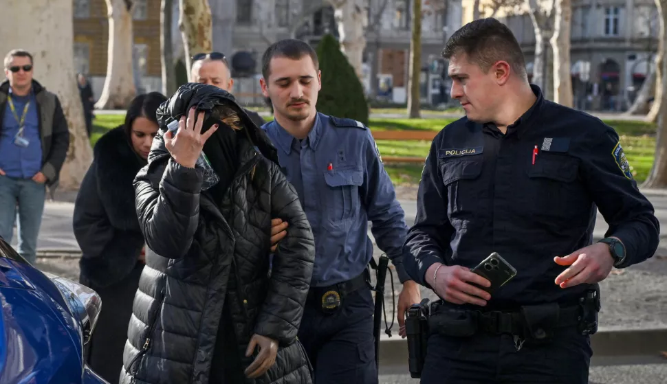 05.03.2025., Zagreb - Policija privodi sutkinju s Opcinskog radnog suda Vandu Blazevic na Zupanijski sud zbog sumnje na korupciju u okviru zlocinackog udruzenja. Photo: Josip Regovic/PIXSELL