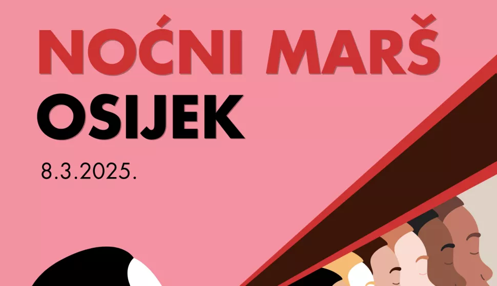 Noćni marš Osijek - plakat 2025.