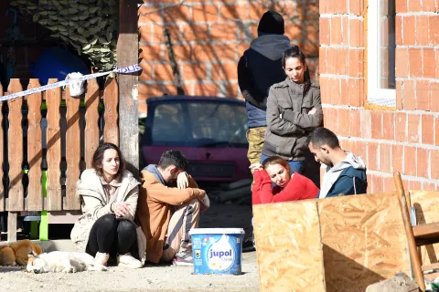07.03.2025.Kusanec - Troje djece poginulo u požaru u Kuršancu, žena i jedno dijete su u bolnici Photo: Vjeran Zganec Rogulja/PIXSELL