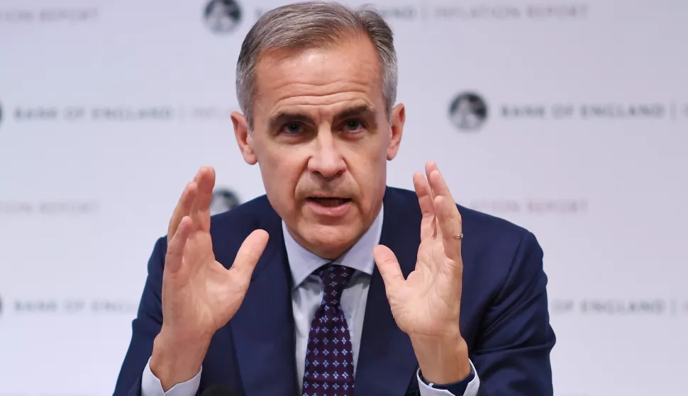 epa06923722 The Governor of the Bank of England Mark Carney speaks to reporters during a press conference in the Bank of England in London, Britain, 02 August 2018. Bank of England's monetary policy commitee has raised interest rates to 0.75 percent, the highest level since 2009. EPA/FACUNDO ARRIZABALAGA