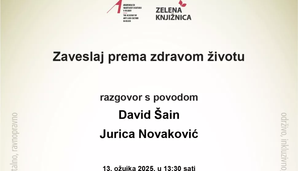 David Šajn u Zelenoh knjižnici AUKOS-avizual