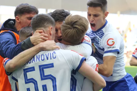 Osijek, 02. 02. 2025, Opus Arena, nogomet, SuperSport HNL 24/25. Osijek - Dinamo. Nail Omerović (36).snimio GOJKO MITIĆ