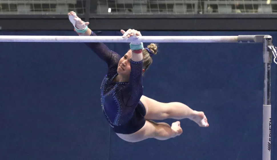 Osijek, 10. 05. 2025, SD Gradski vrt, Dobro World Cup 2025, Osijek. Qulifications day 1. dvovisinske ruče, Sara Šulekić.snimio GOJKO MITIĆ