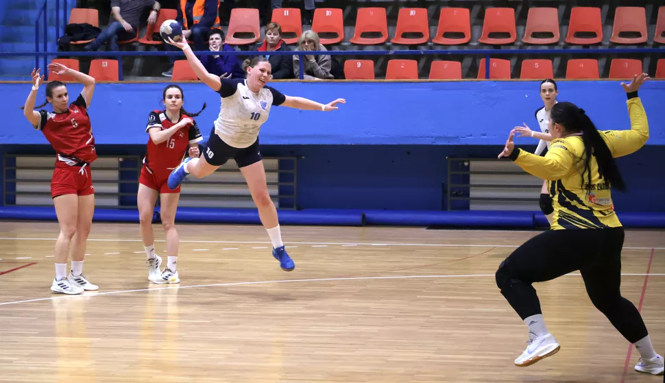 Osijek, 15. 03. 2025., SD Zrinjevac, rukomet, Osijek - Zamet (Rijeka), Prva liga, ženeSNIMIO BRUNO JOBST