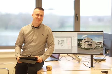 Osijek, 14. 03. 2025., Ribarska ulica, Ivan Batinić, arhitekt, povratnikSNIMIO BRUNO JOBST