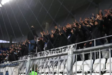 Osijek, 16. 03. 2025, Opus Arena, nogomet, SuperSport HNL 24/25. Osijek -Varaždin, Kohorta.snimo GOJKO MITIĆ