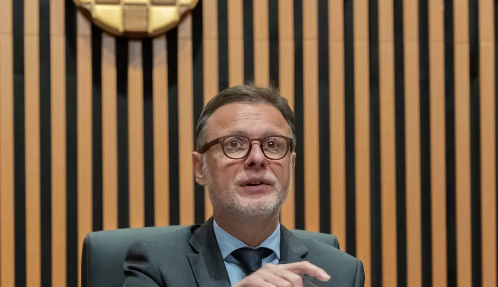 Zagreb, 14.03.2025. - Saborski zastupnici glasaju o raspravljenim točkama.Na fotografiji Gordan Jandroković.foto HINA/ Edvard ŠUŠAK/ es