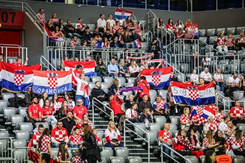 Zagreb, 16.3.2025 - Atmosfera u dvorani prije početka utakmice kvalifikacija za EURO rukomketaša između Hrvatske i Češke.Foto Hina/ Dario GRZELJ/ dag
