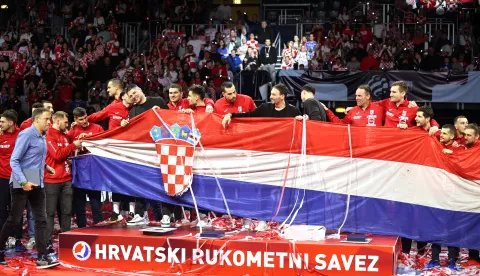 Zagreb, 16.3.2025 - Nakon utakmice kvalifikacija za EURO rukometaša Hrvatska - Češka Hrvatski rukometni savez je dodijelio priznanja.Foto Hina/ Dario GRZELJ/ dag