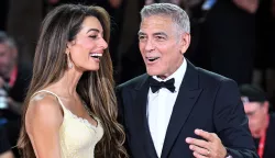 American actor George Clooney and British lawyer Amal Clooney attend the premiere of "Wolfs" at the 81st Venice Film Festival in Venice, Italy, on Sunday, September 1, 2024. Photo by Rune Hellestad/UPI Photo via Newscom Photo: RUNE HELLESTAD/NEWSCOM