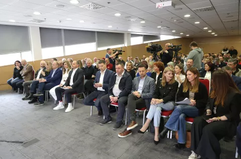 Osijek, 15. 03. 2025., Hotel Osijek, Sjednica Glavnog odbora SDP-a, sjednica, Glavni odbor, SDPSNIMIO BRUNO JOBST