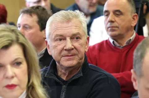 Osijek, 15. 03. 2025., Hotel Osijek, Sjednica Glavnog odbora SDP-a, sjednica, Glavni odbor, SDP, Rajko OstojićSNIMIO BRUNO JOBST