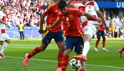 BERLIN, 15. 06. 2024. - BUDIMIR, spanjolska - hrvatska, NOGOMET, HRVATSKA NOGOMETNA REPREZENTACIJA, HNS, NJEMACKA, EURO 2024. OLYMPIASTADION, STADION, SNIMIO: VEDRAN KARUZA 