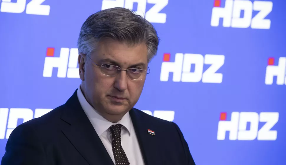 Zagreb, 18.03.2025 - Izjava nakon zajedničke sjednice Predsjedništva i Nacionalnog odbora HDZ-a. Na fotografiji Andrej Plenković.foto HINA/ Daniel KASAP/ dk