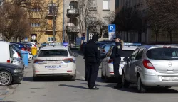 Osijek, 19. 02. 2025., Jagerova ulica, požar, Otvoreno pučko učilište, podrum, policijaSNIMIO BRUNO JOBST