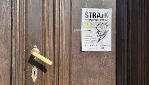 Osijek, 19. 03. 2025., Štrajk u školama, štrajk, škola, štrajk u obrazovanju i znanostiSNIMIO BRUNO JOBST