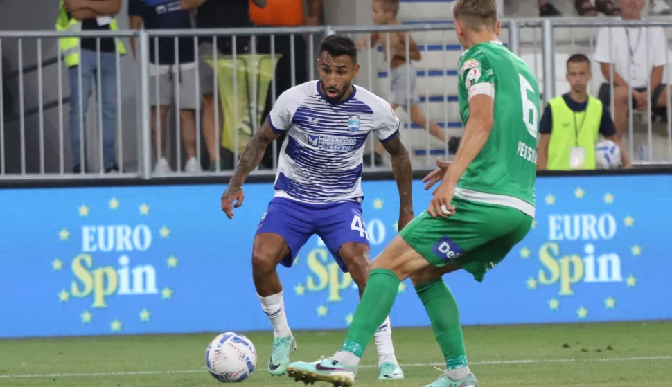 Osijek, 25. 07. 2'24, Opus Arena, Europskaerencijska liga, Drugo kolo kvalifikacija. Utakmica Osijek - FCI Levadia Tallinn. Renan Guedes (42).snimio GOJKO MITIĆ