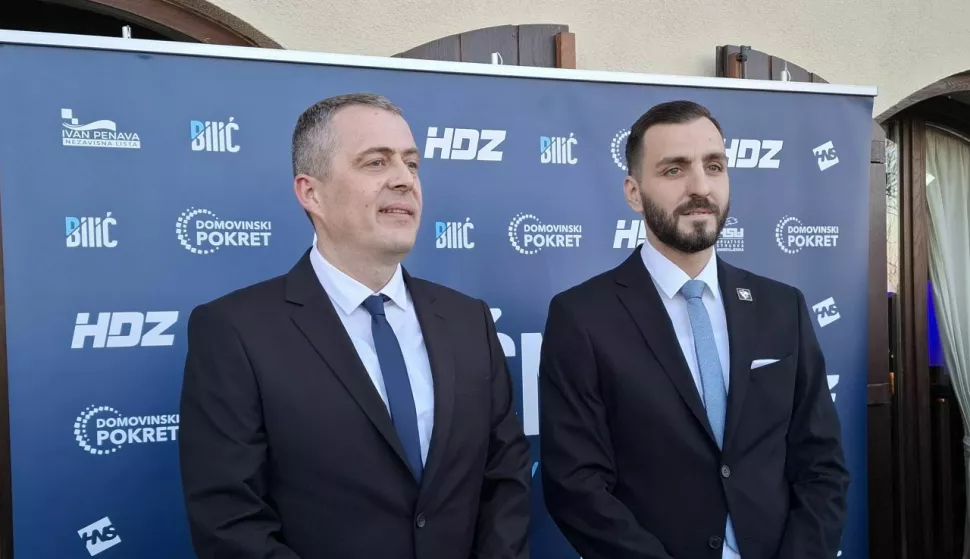 Kandidati za dogradonačelnika i gradonačelnika Vukovara Goran Bendra (HDZ)Domagoj Bilić (DP)