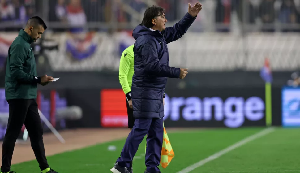 Split, 20.03.2025. - Prvi dvoboj ?etvrtfinala nogometne Lige nacija Hrvatska - Francuska. Na slici Zlatko Dali?. foto HINA/ Damir SEN?AR/ ua