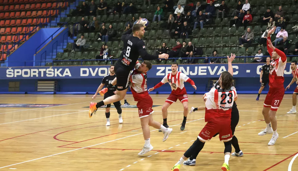 Osijek, 15. 02. 2025., SD Zrinjevac, Osijek - Varaždin 1930, rukomet, Paket24, Liga za ostanak SNIMIO BRUNO JOBST