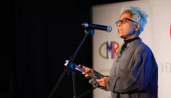 20.03.2025., Zagreb - Otvorenje festivala Goranovo proljece. Zajednickim citanjem svih gostiju festivala Goranovo proljece u parku Ribnjak otvorilo se 62. izdanje festivala. Photo: Luka Stanzl/PIXSELL