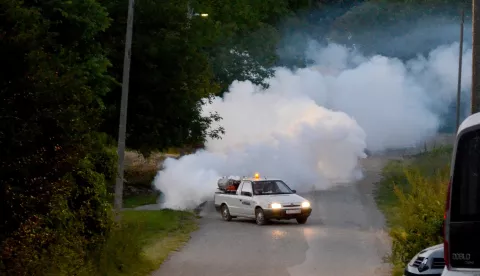 osijek, 26 svibnja 2021, 20,30 sati, vinogradska ulica, prvo ovogodišnje zaprašivanje komaracasnimio zdenko pušić