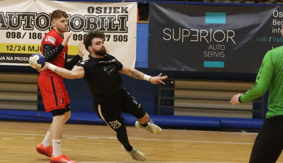 Osijek, 22. 03. 2025, SD Zrinjevac, rukomet. Osijek - Gorica (Velika Gorica), Paket 24 Premijer liga - Liga za ostanak (muškarci).snimio GOJKO MITIĆ