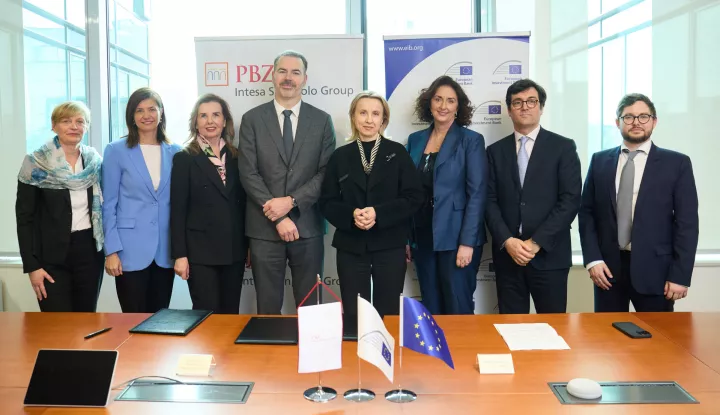 Predstavnici EIB-a i PBZ-a, Dinko Lucić