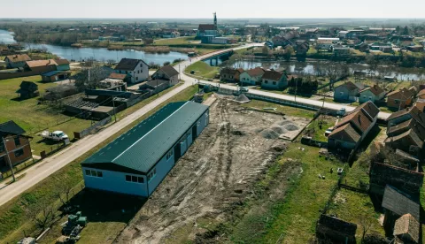 Nijemci - reciklažno dvorište, gradnja, ožujak 2025.