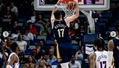 NEW ORLEANS, 25. ožujka 2025. (Hina) - Hrvatski košarkaš Karlo Matković izjednačio je svoj učinak karijere u NBA ligi sa 19 koševa čime je predvodio New Orleans Pelicanse do 112-99 domaće pobjede protiv Philadelphia 76-ersa.
