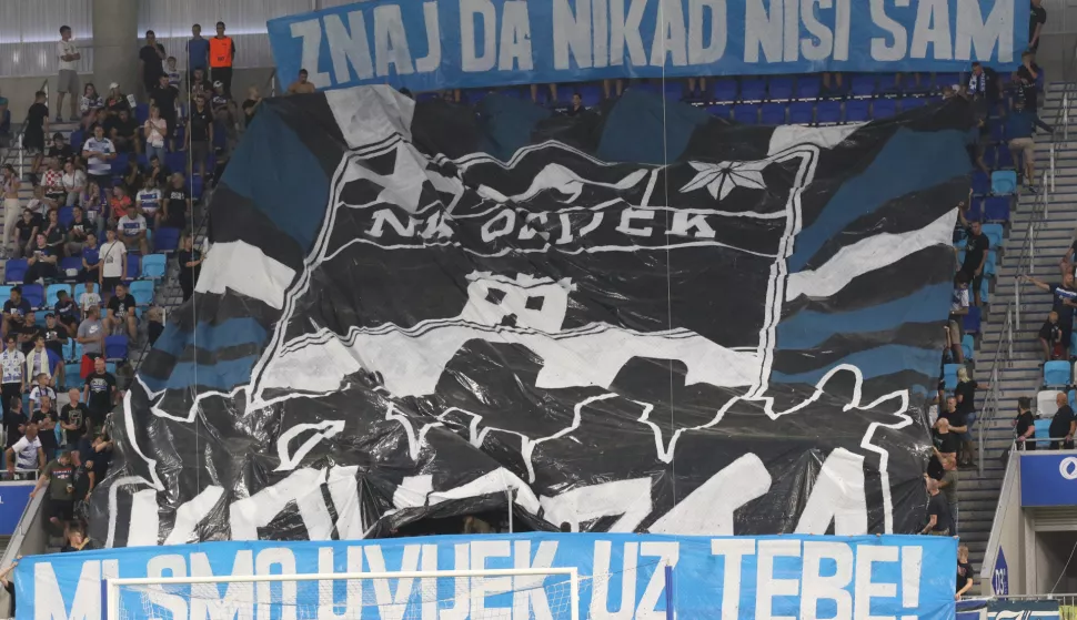 Osijek, 08. 08. 2024, Opus Arena. Konferenciska Liga, Utakmica Osijek - Zira, Kohorta.snimio GOJKO MTIIĆ
