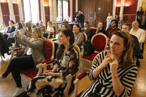 Osijek, 26. 03. 2025, Hrvatsko narodno kazalište Osijek, HNK, pressica povodom premijere "Traviate".snimio GOJKO MITIĆ