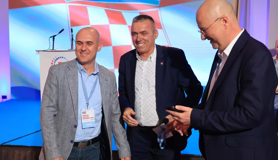 09.06.2024., Hotel International, Zagreb - Docek rezultata izbota za Europski parlament u stozeru Domovinskog pokreta. Photo: Marko Prpic/PIXSELL