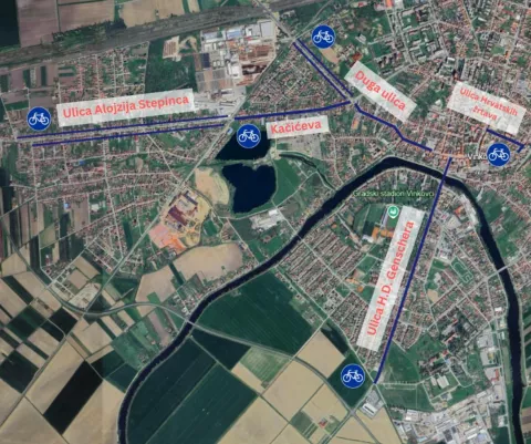  VINKOVCI odobren je projekt i Grad Vinkovci uskoro kreće u gradnju 5,8 kilometara biciklističkih staza.OŽUJAK 2025.