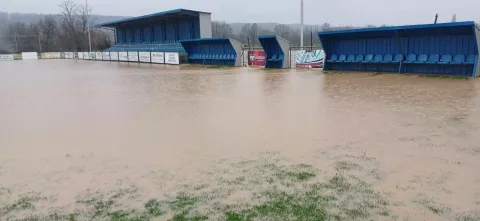 Poplavljeno igralište NK Motičina