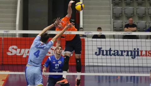 Osijek, 01. 03. 2025, SD Gradski vrt, mala dvorana, odbojka. Mursa Osijek - Rijeka, Superliga.snimio GOJKO MITIĆ