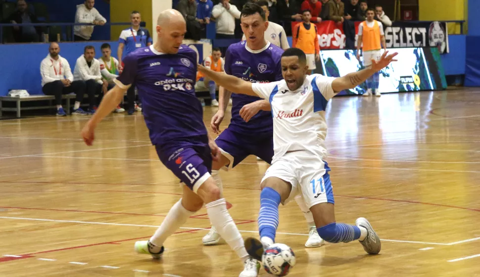 Osijek, 28. 03. 2025, SD Zrninjevac, Osijek Kandit - Novo vrijeme (Makarska), 17. kolo SuperSport HMNL.snimio GOJKO MITIĆ