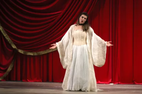 Osijek, 28. 03. 2025, Hrvatsko narodno kazalište Osijek, HNK. Premijera opere Traviata i društvena kronika nakon premijere.snimio GOJKO MITIĆ