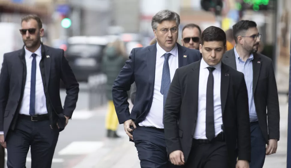 Zagreb, 31.03.2025 - Zajednička sjednica Predsjedni&scaron;tva i Nacionalnog odbora HDZ-a. Na fotografiji Andrej Plenković. foto HINA/ Daniel KASAP/ dk