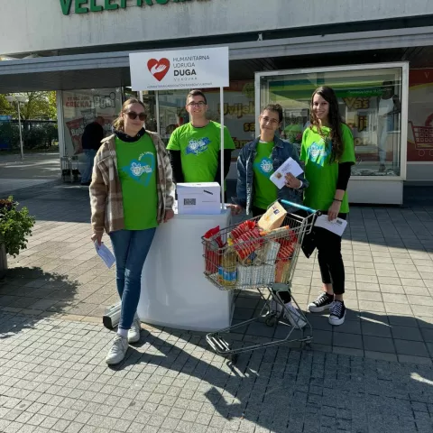 Akcija prikupljanja pomoći za socijalnu samoposlugu u centru Vukovara