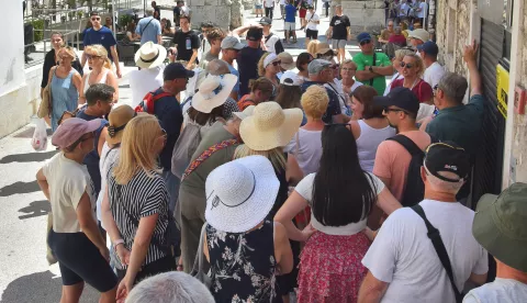 PULA- Ljetna guzva u centru grada.06.07.2023. SNIMIO DUSKO MARUSIC CICI
