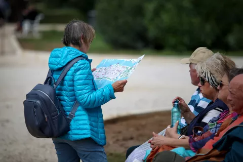 15.09.2024., Zadar - Polovica je rujna a grad je i dalje pun turista. Photo: Sime Zelic/PIXSELL